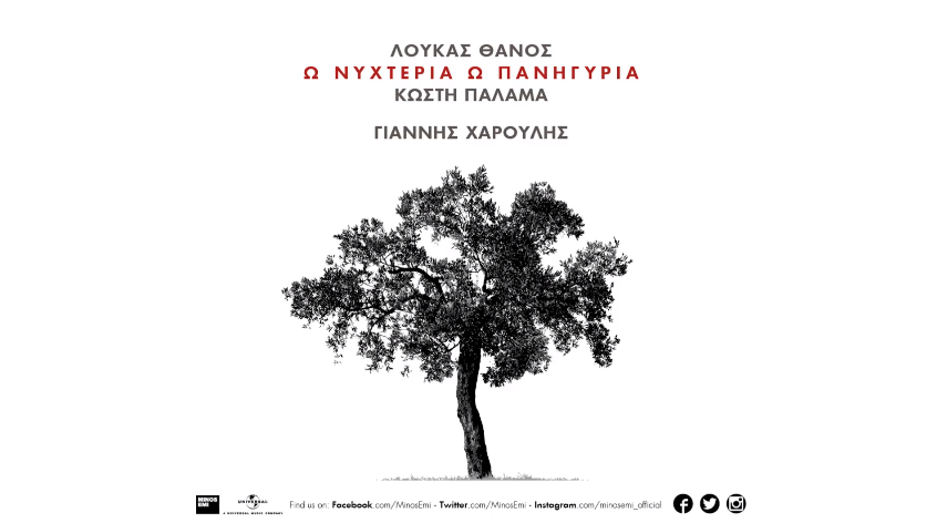 "Ω νυχτέρια ω πανηγύρια" - Ο Γιάννης Χαρούλης ερμηνεύει Κωστή Παλαμά | Ακούστε το!
