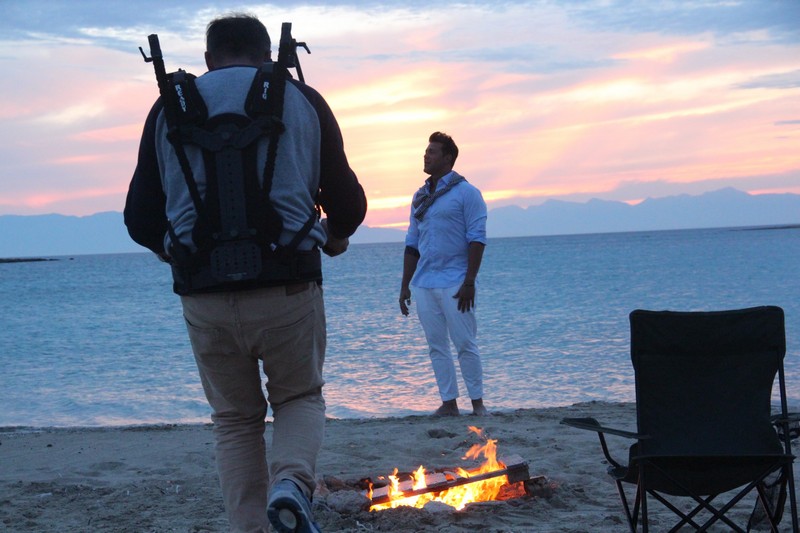 backstage υλικό από το νέο video clip του Χρήστου Χολίδη