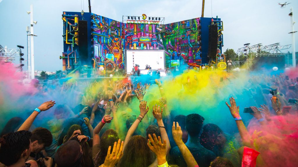 το μεγαλύτερο πάρτυ χρωμάτων